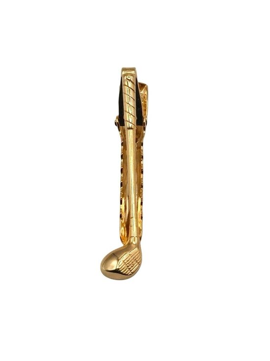 Unbranded Other - Vintage Golf Club Tie Clip Bar Driver Gold Tone Mid Century Driver